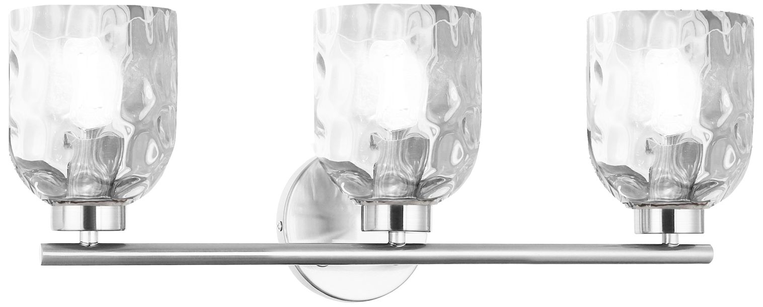 Image 4 Vallora 21" Wide 3 Light Polished Chrome Vanity Light more views