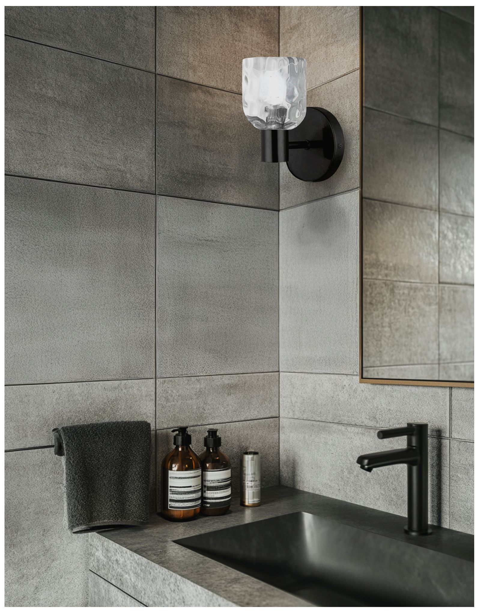 Image 4 Vallora 4.75" Wide Aged Brass Vanity Light more views