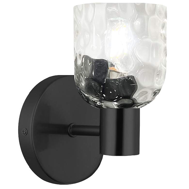 Image 1 Vallora 4.75" Wide Matte Black Vanity Light