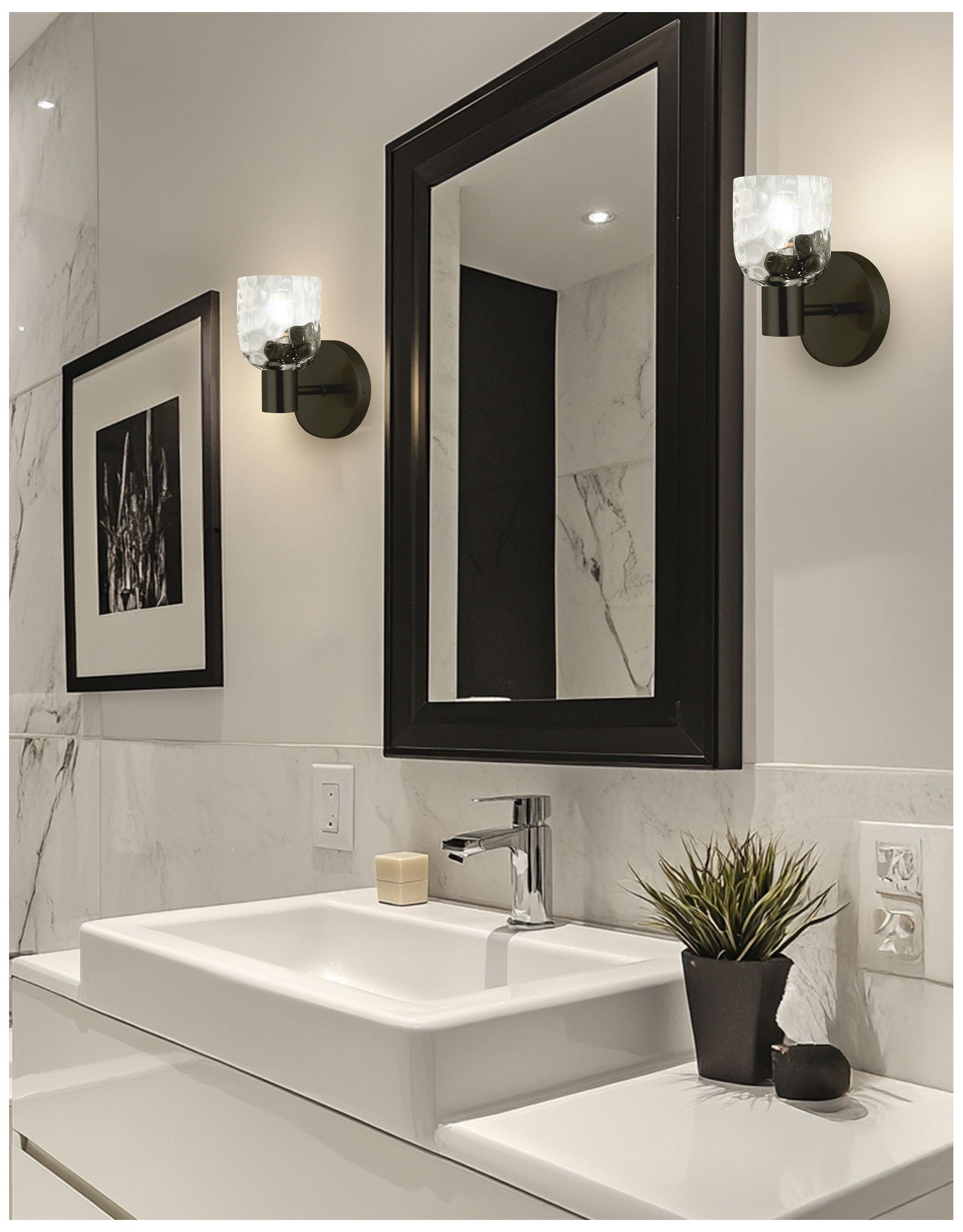 Image 4 Vallora 4.75" Wide Matte Black Vanity Light more views