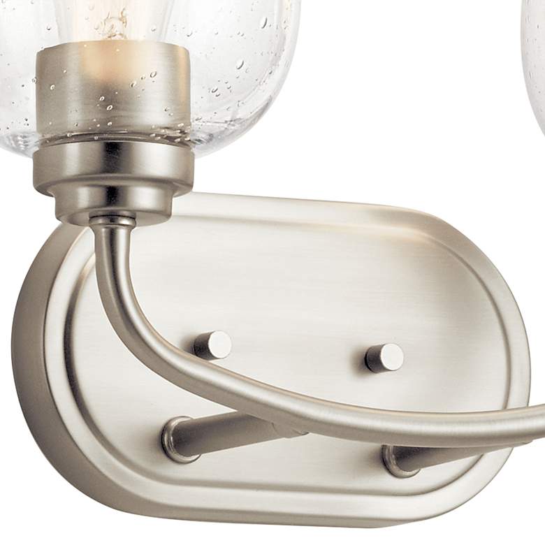 Image 3 Valserrano 10 1/4 inch High 2-Light Brushed Nickel Wall Sconce more views