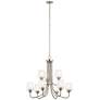 1_Valserrano 31 3/4" Wide Brushed Nickel 9-Light Chandelier
