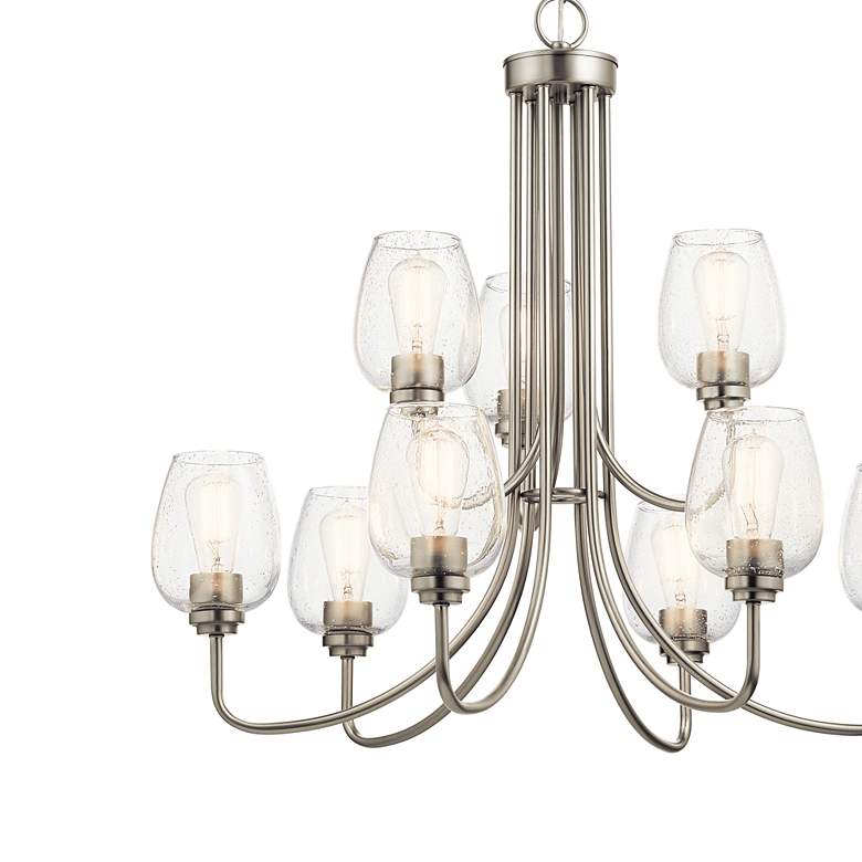 Image 2 Valserrano 31 3/4" Wide Brushed Nickel 9-Light Chandelier more views