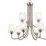 2_Valserrano 31 3/4" Wide Brushed Nickel 9-Light Chandelier more views