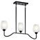 Valserrano 31" Wide Black Kitchen Island Light Chandelier