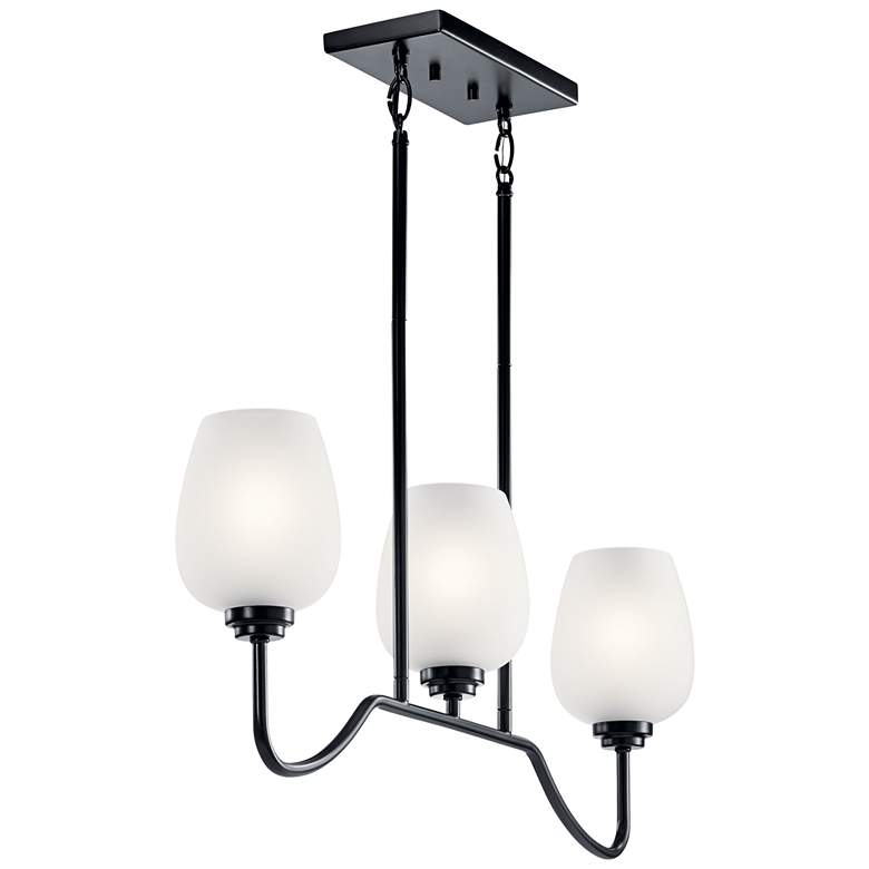 Image 3 Valserrano 31 inch Wide Black Kitchen Island Light Chandelier more views