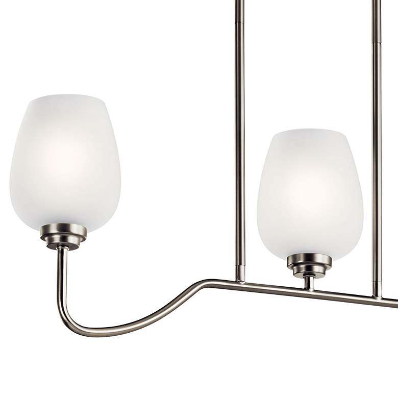 Image 4 Valserrano 31" Wide Nickel Kitchen Island Light Chandelier more views