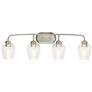 Thumbnail2 of Valserrano 33 1/2" Wide 4-Light Brushed Nickel Bath Light more views