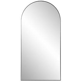 Image1 of Van Buren Brushed Brass 25" x 49" Arched Wall Mirror
