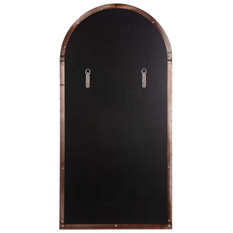 Image 6 Van Buren Brushed Brass 25" x 49" Arched Wall Mirror more views