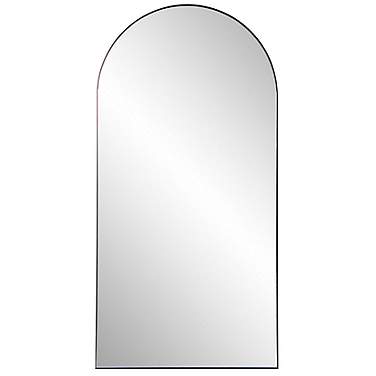 Van Buren Brushed Brass 25" x 49" Arched Wall Mirror