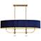 Van Noord 48" Wide Oxidized Aged Brass Island Chandelier