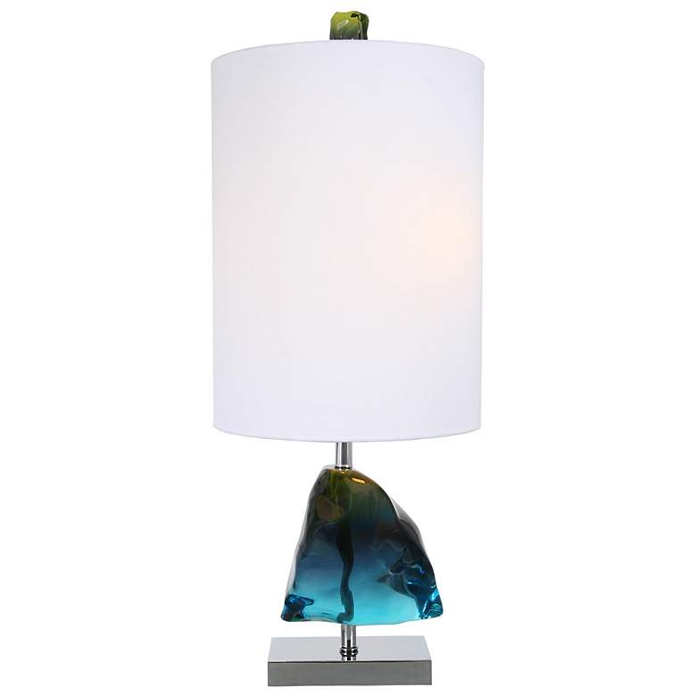 Image 1 Van Teal Azure Gem Royal Blue Table Lamp