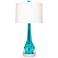 Van Teal Charming Turquoise And Chrome Modern Table Lamp
