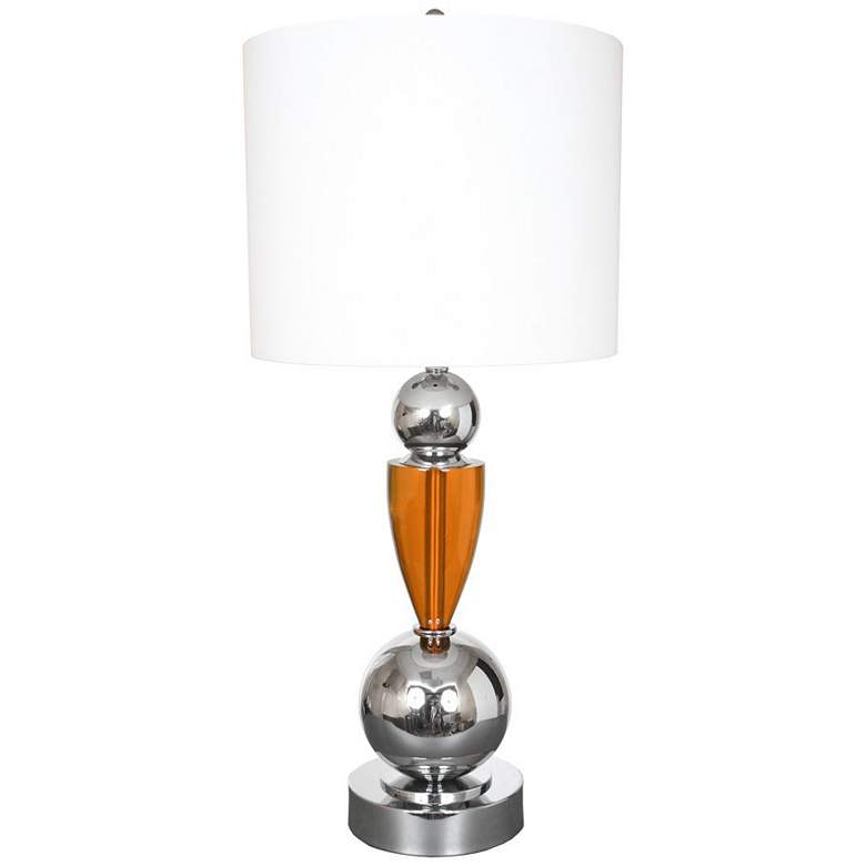 Image 1 Van Teal  Every Morning Honey And Chrome Table Lamp