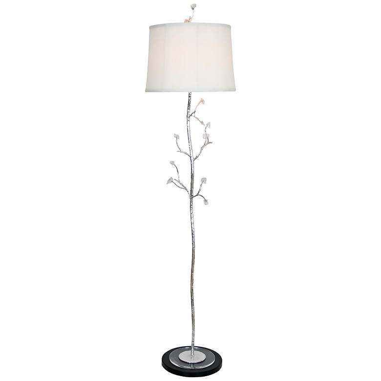Image 1 Van Teal Frigid Silver Leaf Floor Lamp
