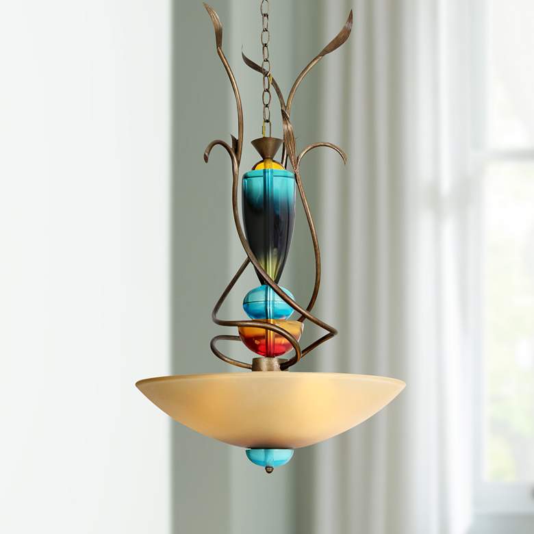 Image 1 Van Teal Gypsy 21" Wide Weathered Gold Boswell Pendant Light