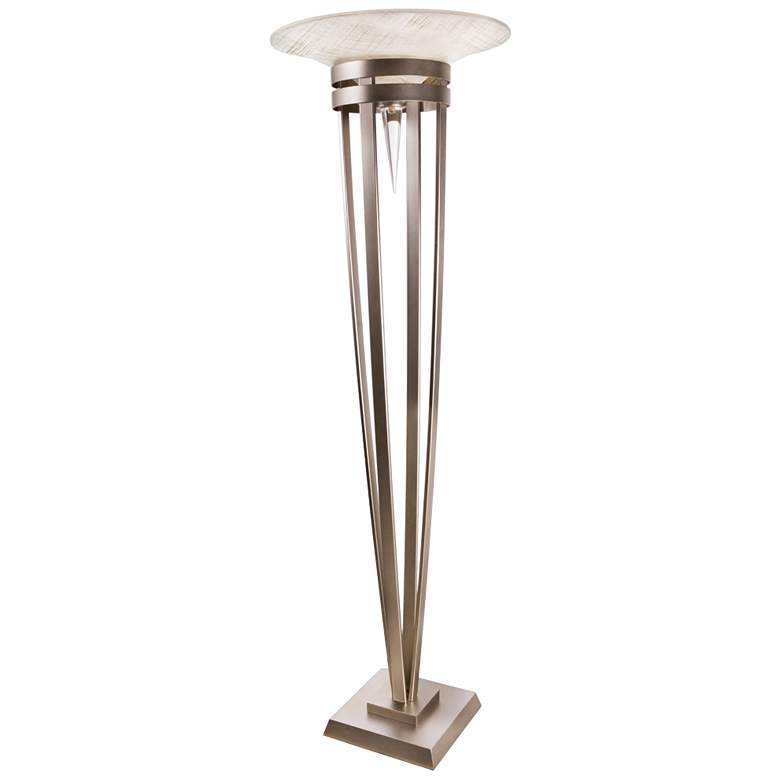 Image 1 Van Teal Recurrence 72 inch High Gold Torchiere Floor Lamp
