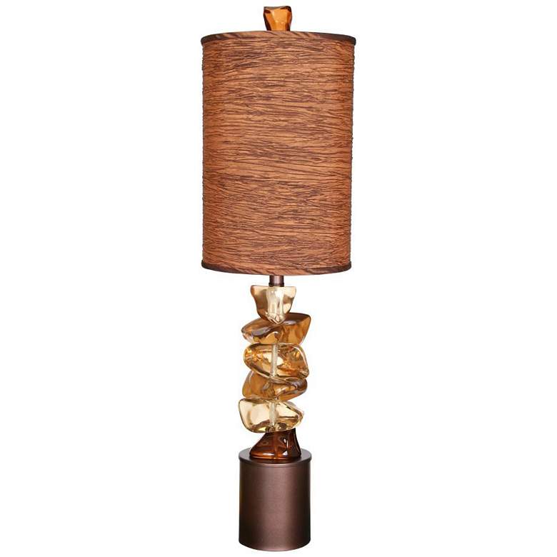Image 1 Van Teal River Rock 37 inch High Copper Table Lamp