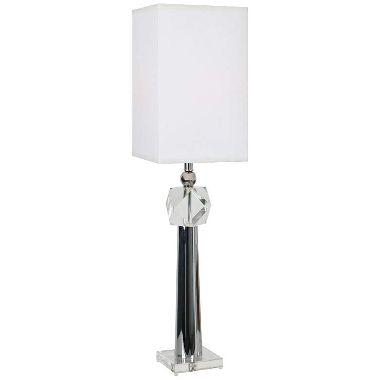 Image 1 Van Teal Run Alone Chrome and Clear Table Lamp