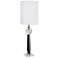 Van Teal Run Alone Chrome and Clear Table Lamp
