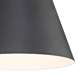 Image2 of Vance 8" High Black Finish Mid-Century Modern LED Sconce Wall Light more views