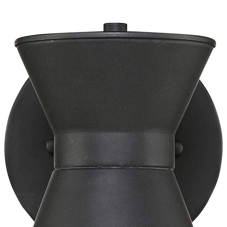 Image 4 Vance 8" High Black Finish Mid-Century Modern LED Sconce Wall Light more views