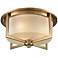 Vancourt 15" Wide Satin Brass Ceiling Light
