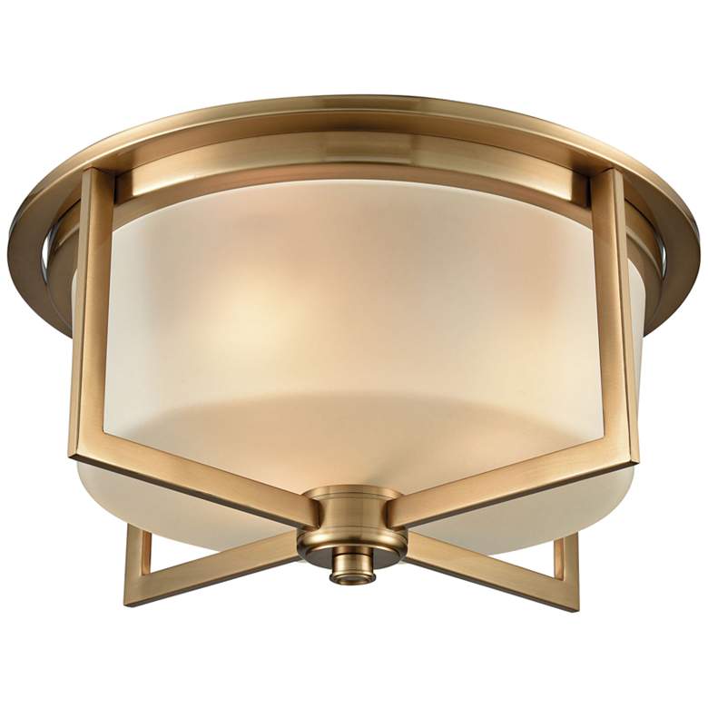 Image 1 Vancourt 15 inch Wide Satin Brass Ceiling Light