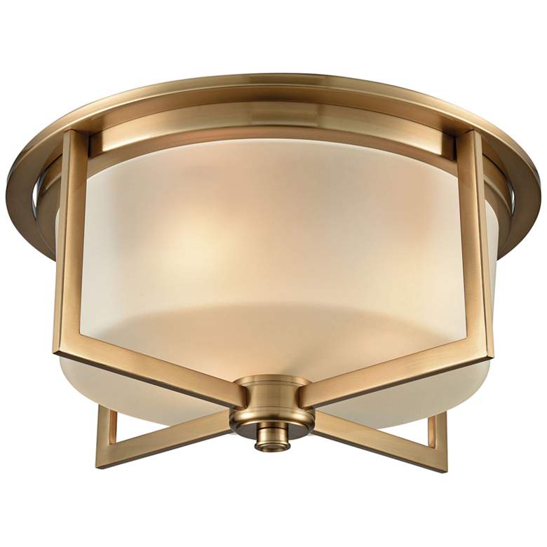 Image 1 Vancourt 15" Wide Satin Brass Ceiling Light