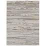 Vancouver Abstract Indoor Ivory Area Rug 39FEF 6'-7" x 9'-6"