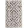 Vancouver Geometric Indoor Ivory Area Rug 39NQF 4' x 6'