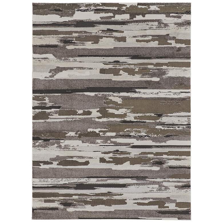 Image 1 Vancouver Modern Abstract Soft Indoor Brown Area Rug 39FEF
