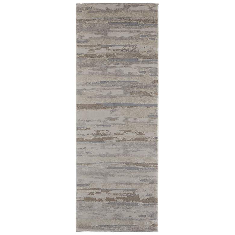 Image 1 Vancouver Modern Abstract Soft Indoor Ivory Area Rug 39FEF