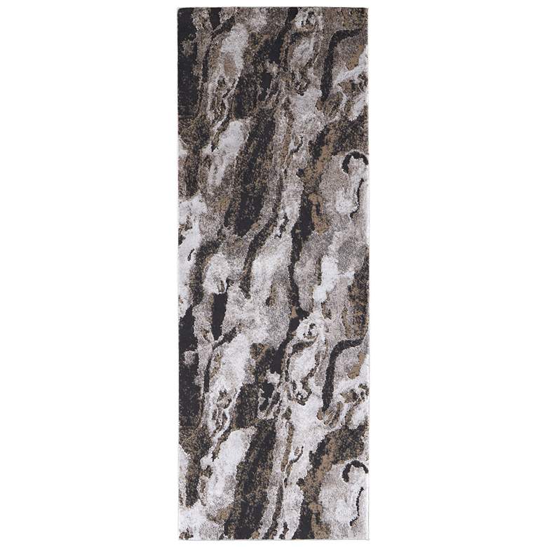 Image 1 Vancouver Modern Abstract Soft Indoor Ivory Area Rug 39FGF
