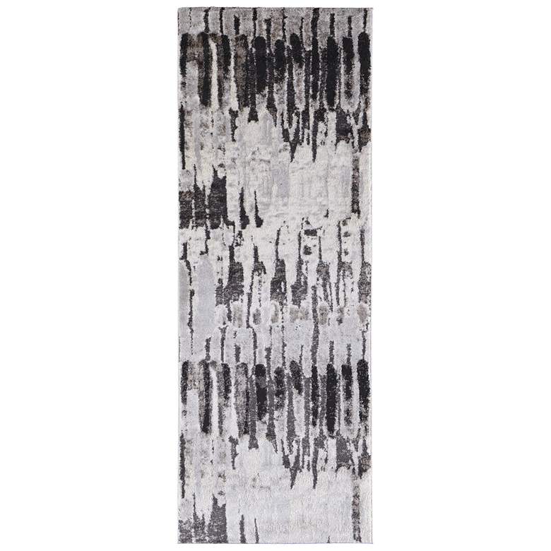 Image 1 Vancouver Modern Abstract Soft Indoor Ivory Area Rug 39FIF