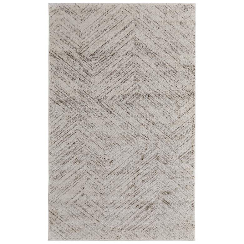 Image 1 Vancouver Modern Geometric Soft Indoor Ivory Area Rug 39NPF