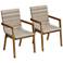 Vancouver Wicker Outdoor Dining Armchairs Set of 2