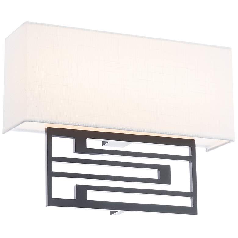 Image 1 Vander 10.88 inchH x 14 inchW 1-Light Wall Sconce in Black
