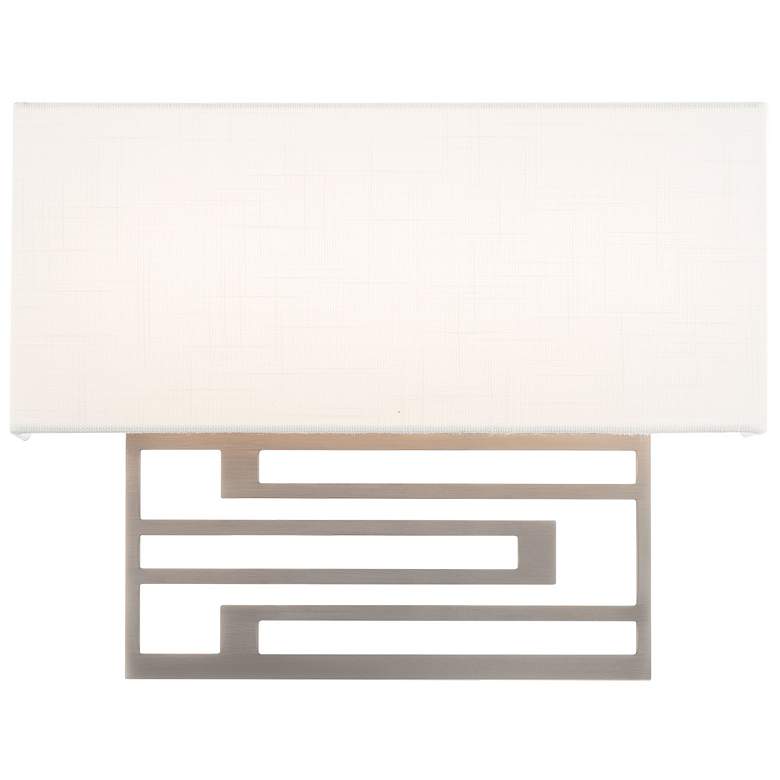 Image 1 Vander 10.88 inchH x 14 inchW 1-Light Wall Sconce in Brushed Nickel