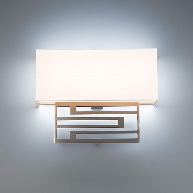 Image 1 Vander 10.88"H x 14"W 1-Light Wall Sconce in Brushed Nickel