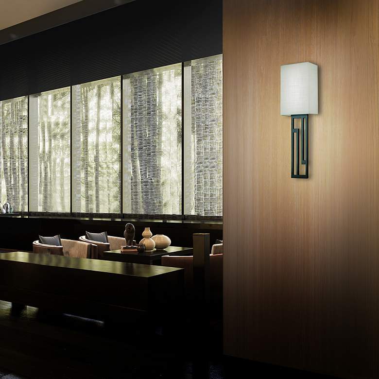 Image 7 Vander 22"H x 6"W 1-Light Wall Sconce in Black more views