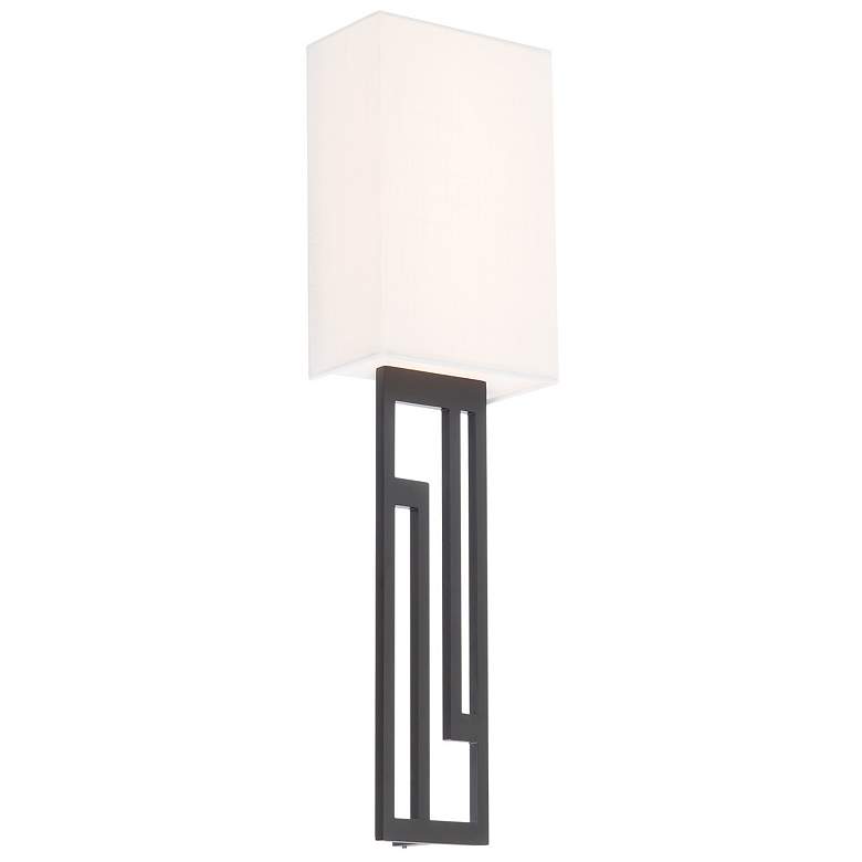 Image 1 Vander 22 inchH x 6 inchW 1-Light Wall Sconce in Black