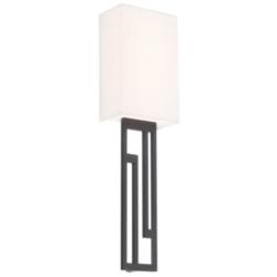 Vander 22&quot;H x 6&quot;W 1-Light Wall Sconce in Black