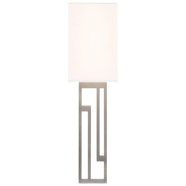 Image 1 Vander 22"H x 6"W 1-Light Wall Sconce in Brushed Nickel