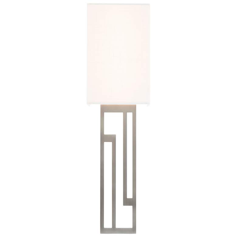 Image 2 Vander 22"H x 6"W 1-Light Wall Sconce in Brushed Nickel