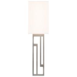 Vander 22&quot;H x 6&quot;W 1-Light Wall Sconce in Brushed Nickel