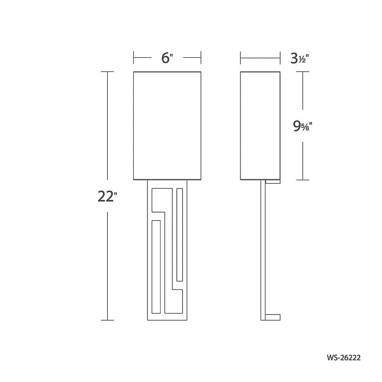 Image 4 Vander 22"H x 6"W 1-Light Wall Sconce in Brushed Nickel more views