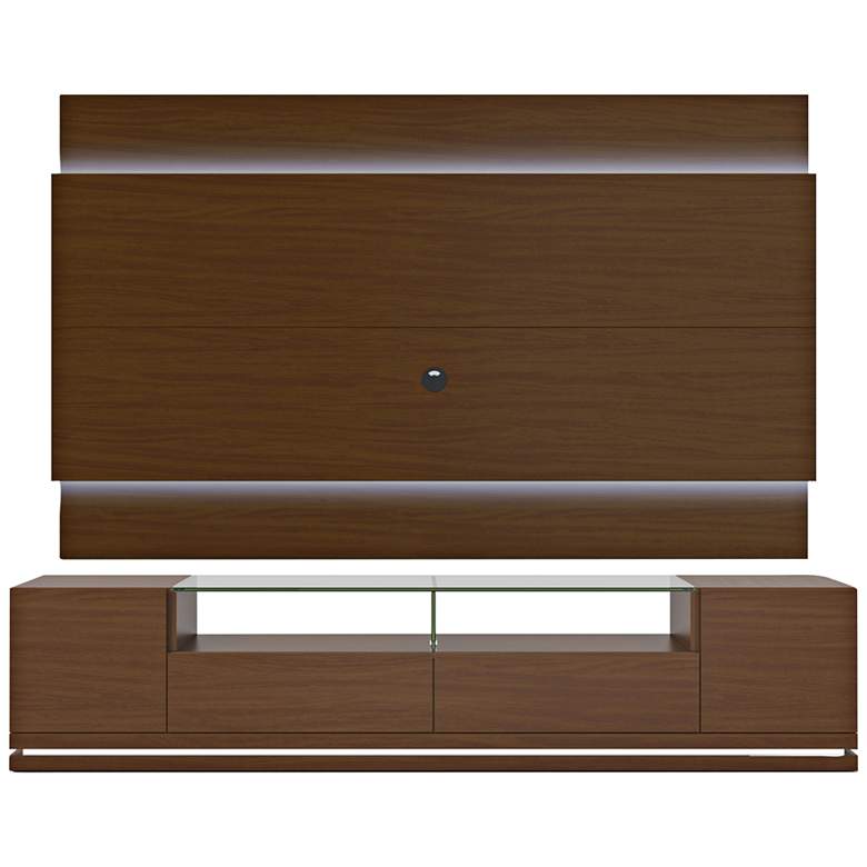 Image 1 Vanderbilt TV Stand and Lincoln 2.2 TV Panel in Nut Brown