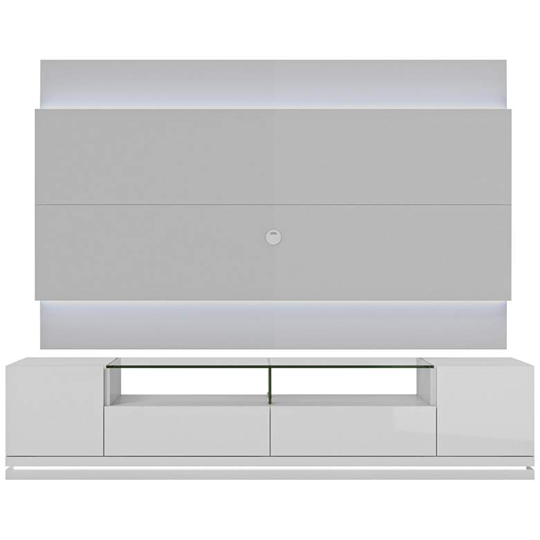 Image 1 Vanderbilt TV Stand and Lincoln 2.2 TV Panel in White Gloss